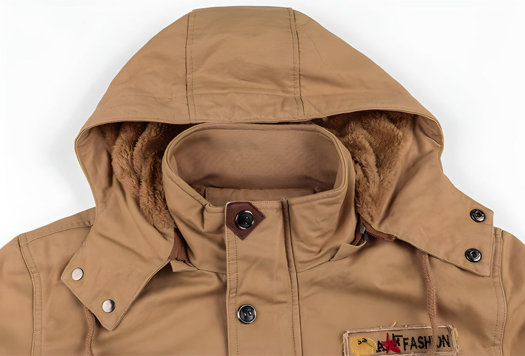 Eloura-Moda | Military jacket with multiple pockets