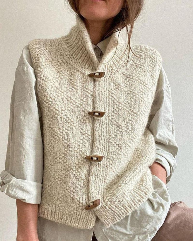 Camila - Sophisticated Sleeveless Knit Vest