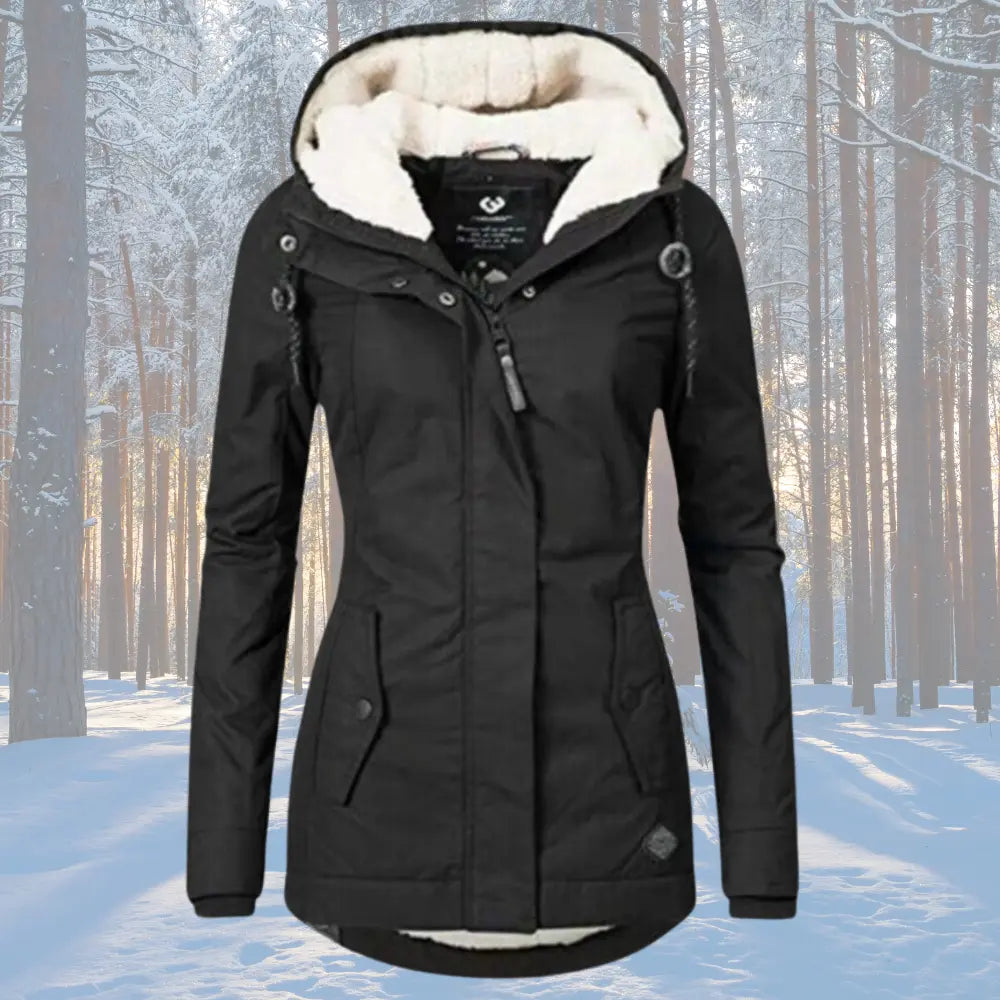 Naomi | Fleece Lined Hooded Parka Jacket