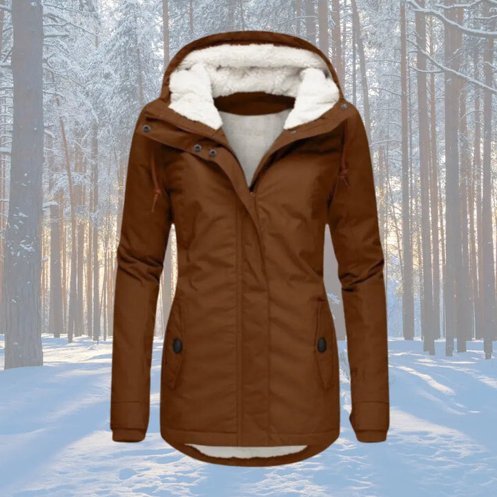 Naomi | Fleece Lined Hooded Parka Jacket