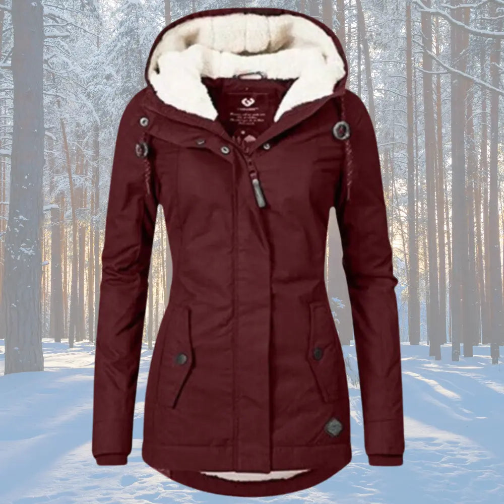 Naomi | Fleece Lined Hooded Parka Jacket