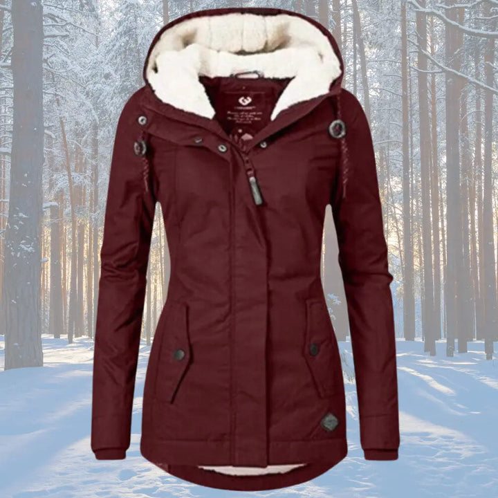 Naomi | Fleece Lined Hooded Parka Jacket