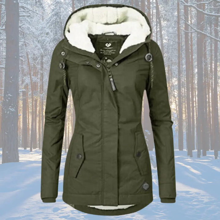 Naomi | Fleece Lined Hooded Parka Jacket