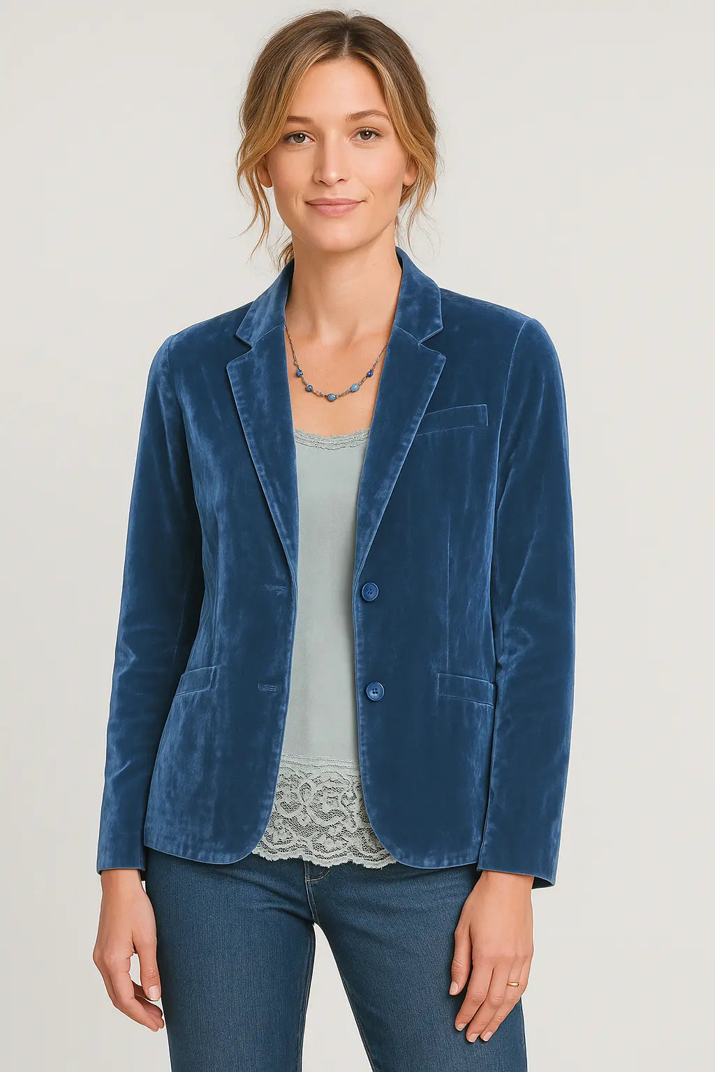 Sioba Velvet Slim-Fit Blazer