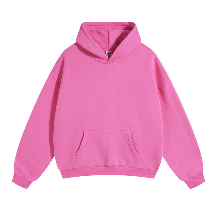 Unisex wide-cut hoodie with dropped shoulders, kangaroo pocket, and ribbed cuffs Hudson & Parker