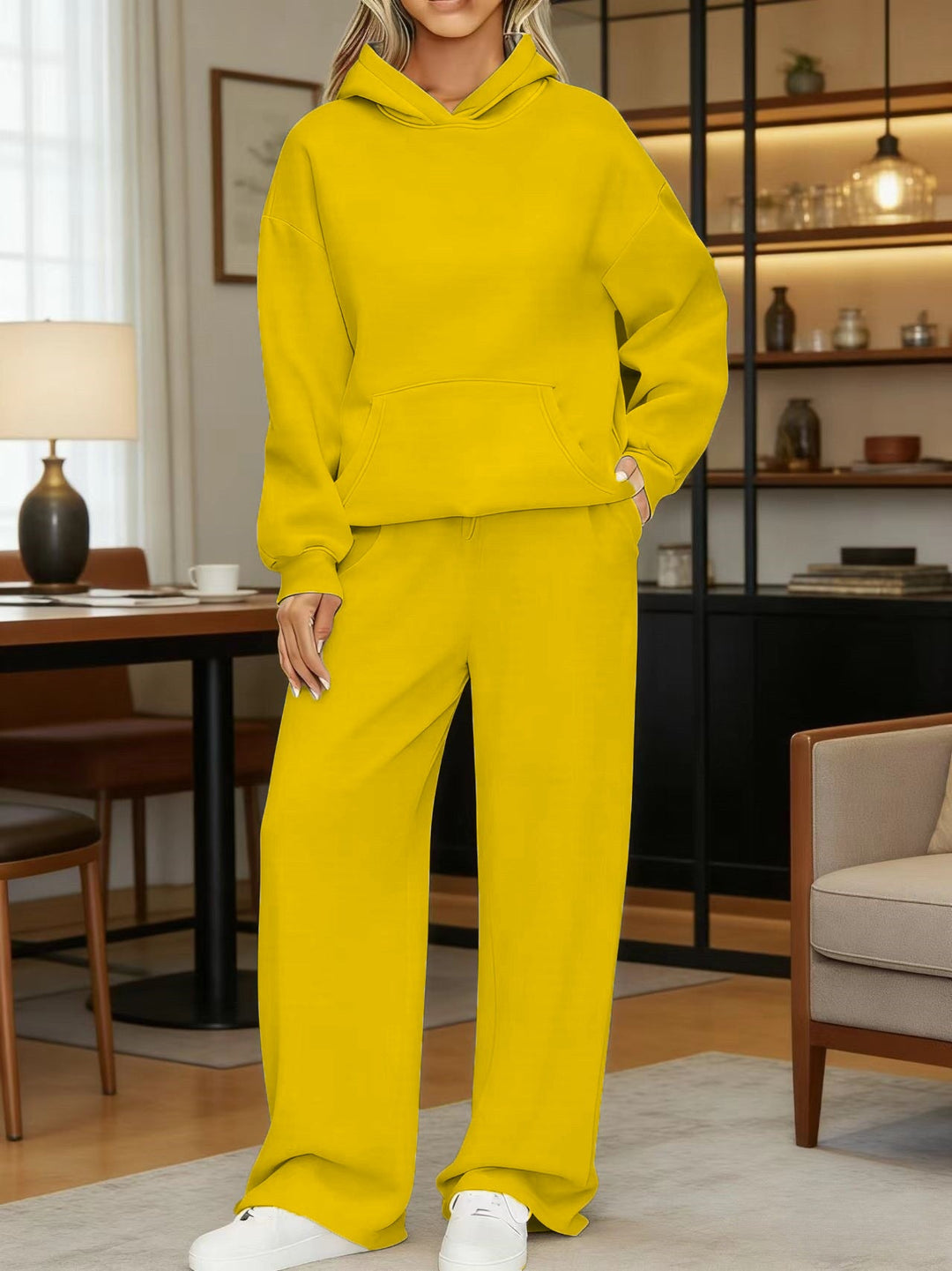 Women's cozy oversized hoodie and wide jogger pants set Hudson & Parker