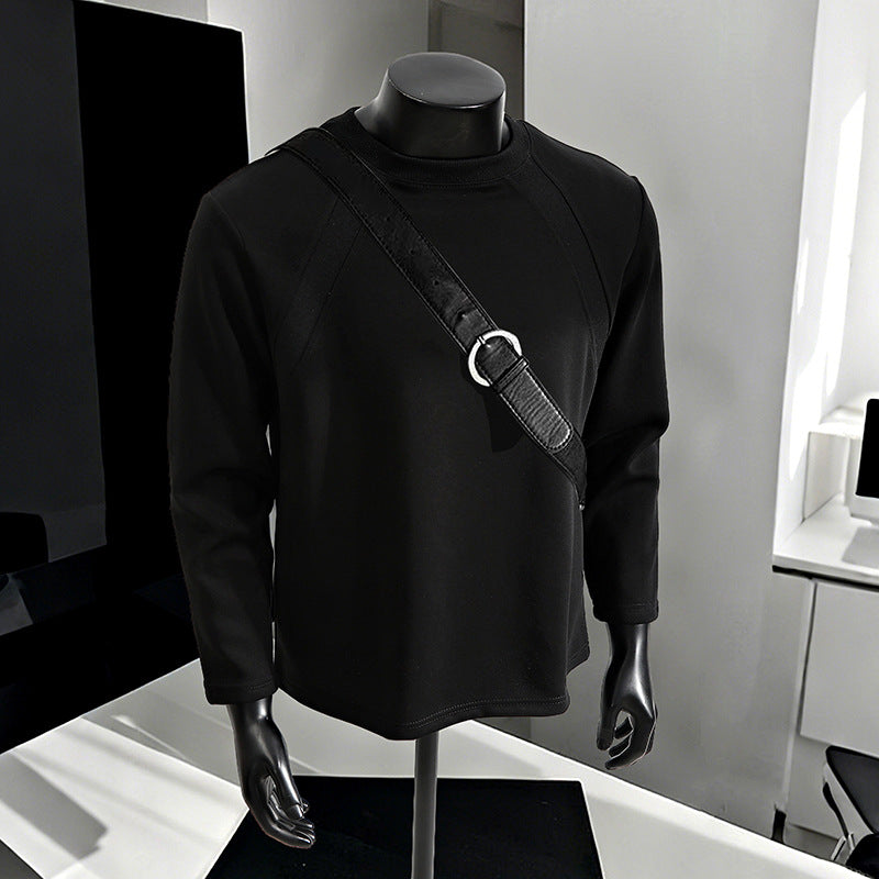 Men's Casual Raglan Sweatshirt with Crew Neck, Light Texture and Relaxed Fit Hudson & Parker