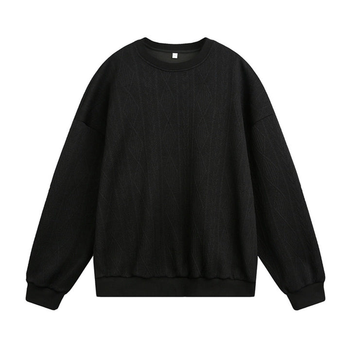 Unisex Oversize Cable Knit Sweatshirt with Fine Braided Pattern Structure Hudson & Parker