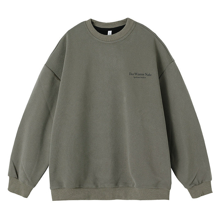 Unisex Oversize-Comfort-Sweatshirt with French Terry lining, minimal chest graphic and extended back Hudson & Parker