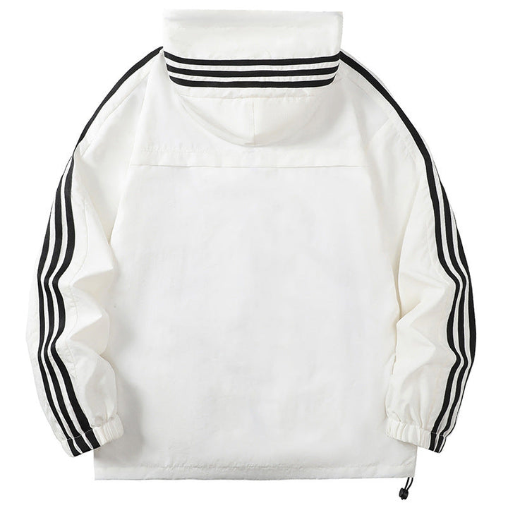 Men's sporty transitional jacket with hood and reflective accents Hudson & Parker