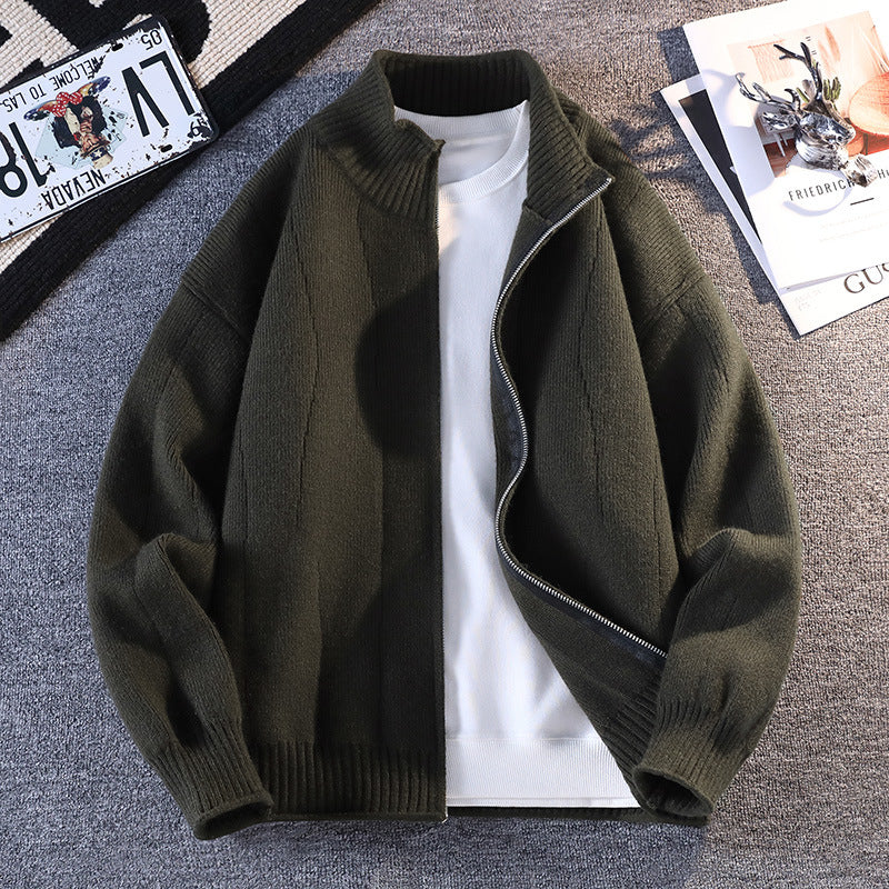 Men's Casual Windbreaker with High Collar Zip Hudson & Parker