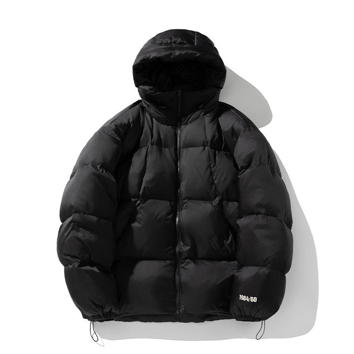 Unisex Quilted Padded Jacket with Hood and Thermal Insulation Hudson & Parker