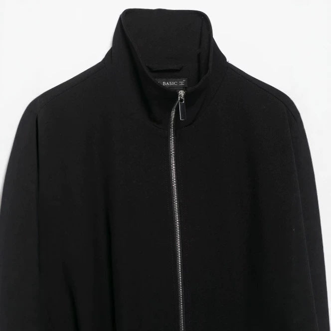 Women’s short-cut boxy blouson with high stand-up collar and dropped shoulders Hudson & Parker