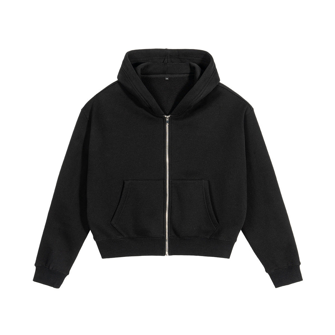 Unisex hooded sweatshirt jacket with full zipper and kangaroo pocket Hudson & Parker