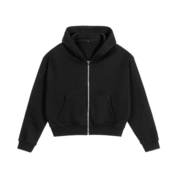 Unisex hooded sweatshirt jacket with full zipper and kangaroo pocket Hudson & Parker