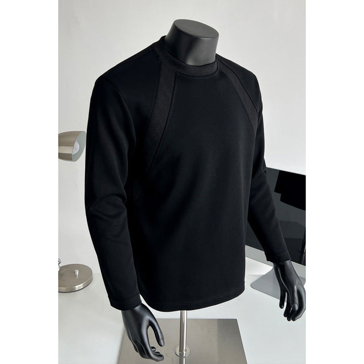 Men's fine knit sweatshirt with raglan sleeves and structured shoulder yoke Hudson & Parker