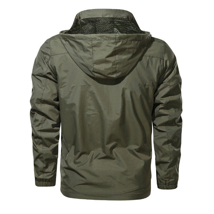 Men's lightweight outdoor jacket windbreaker with water-repellent coating and breathable mesh lining Hudson & Parker
