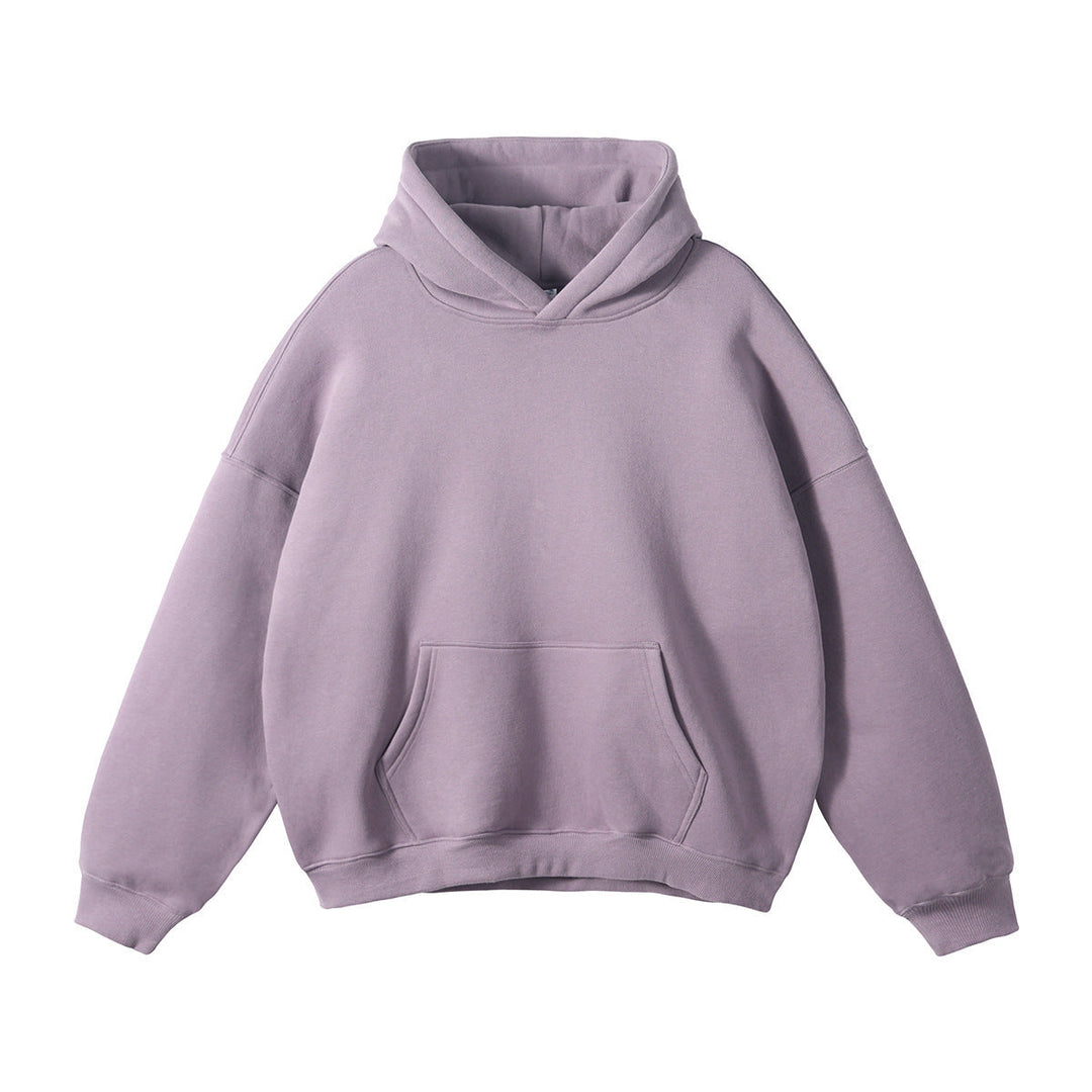 Unisex wide-cut hoodie with dropped shoulders, kangaroo pocket, and ribbed cuffs Hudson & Parker