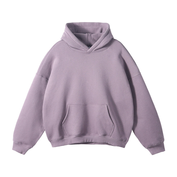 Unisex wide-cut hoodie with dropped shoulders, kangaroo pocket, and ribbed cuffs Hudson & Parker