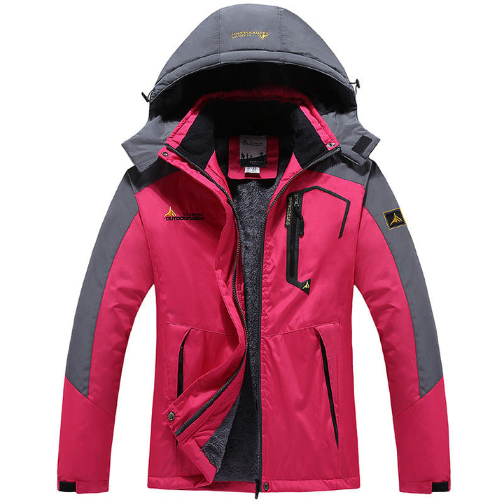 Men's Modular Thermal Outdoor Jacket with Teddy Fleece and Removable Hood Hudson & Parker