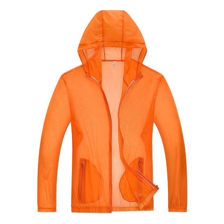 Men's ultralight rain jacket with adjustable hood area and reflective elements Hudson & Parker