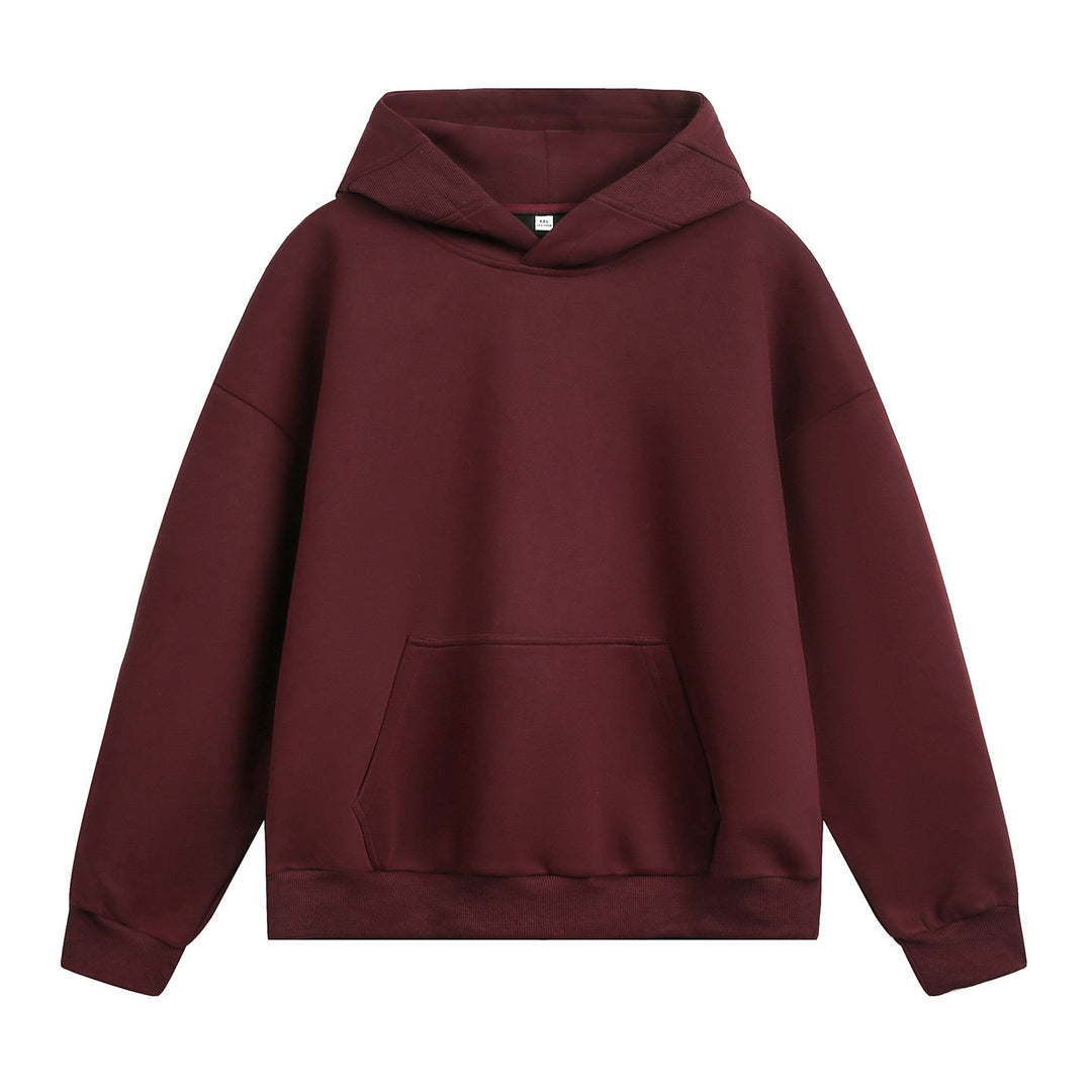 Unisex Oversized Hoodie without cord with kangaroo pocket and raglan sleeves Hudson & Parker