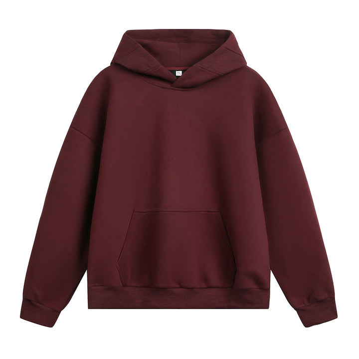 Unisex Oversized Hoodie without cord with kangaroo pocket and raglan sleeves Hudson & Parker