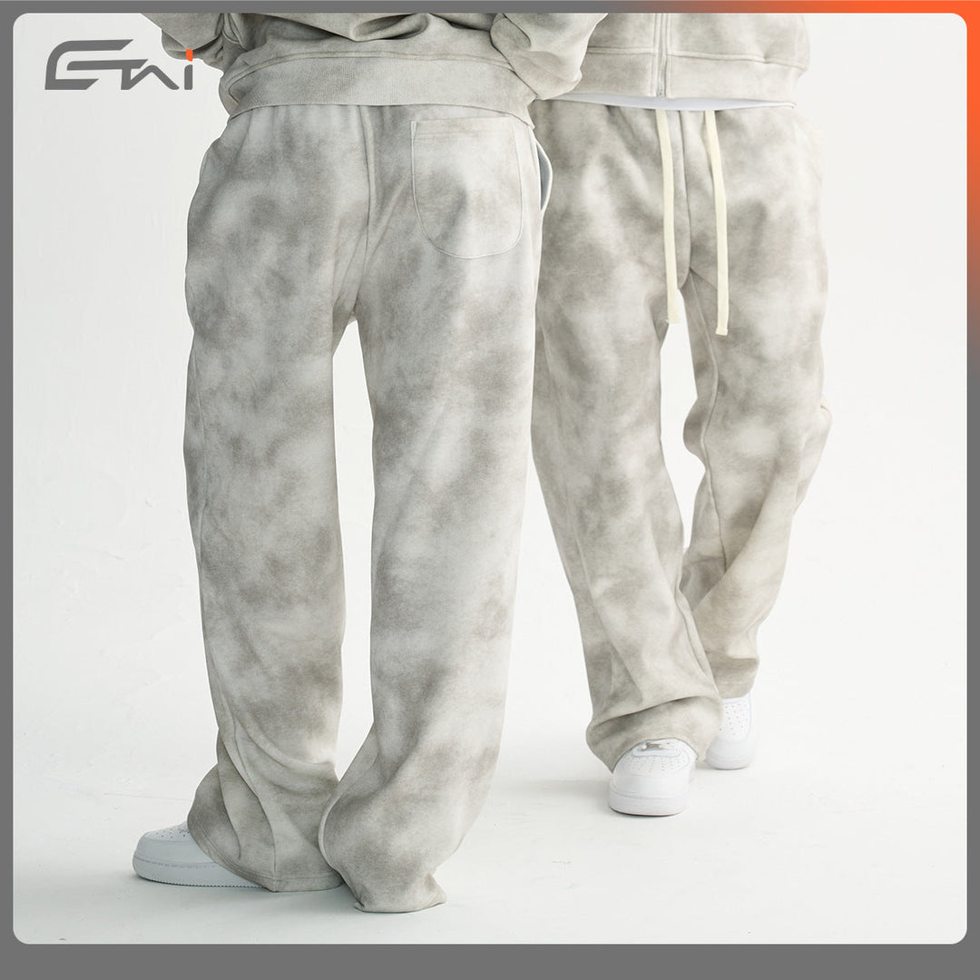 Men's loose-fitting sweatpants with cloud pattern and elastic waistband Hudson & Parker