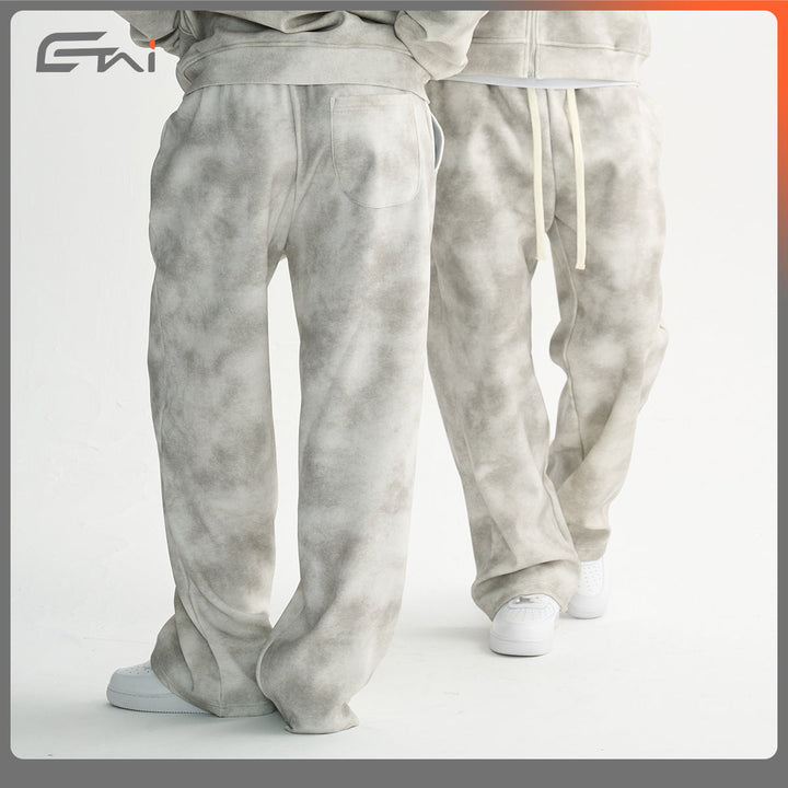 Men's Loose-Fit Sweatpants with Cloud Pattern and Elastic Waistband Hudson & Parker