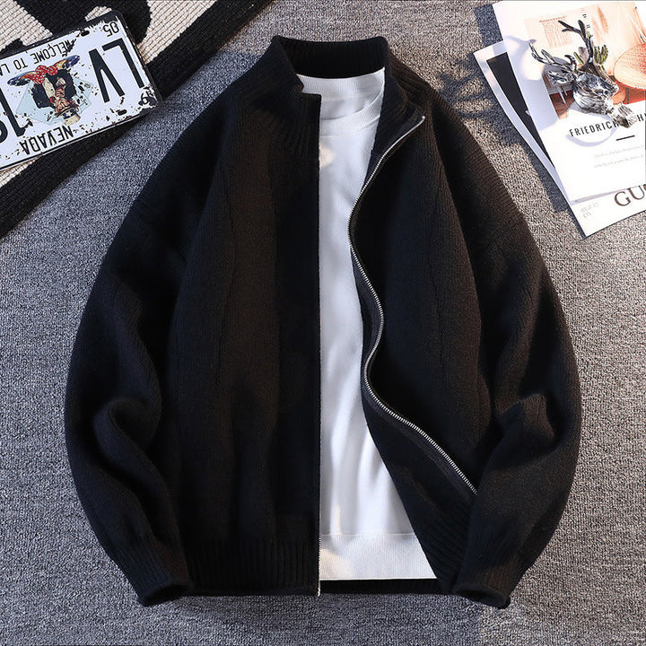 Men's Casual Windbreaker with High Collar Zip Hudson & Parker