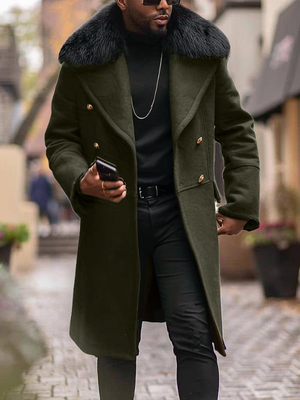 Men's Elegant Jacket with Faux Fur Collar Hudson & Parker