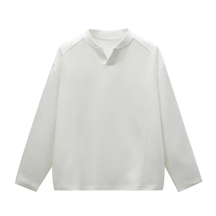 Unisex Oversize Round Neck Sweatshirt with Raglan Seams and Fine Texture Hudson & Parker