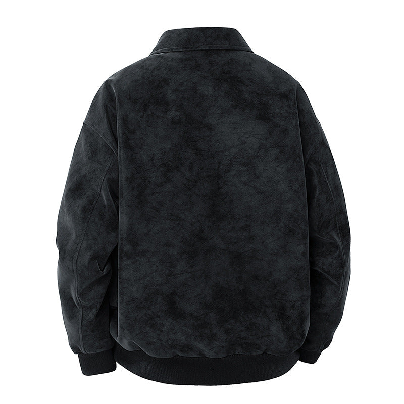 Men's Elegant Suede Jacket with Structured Cut Hudson & Parker