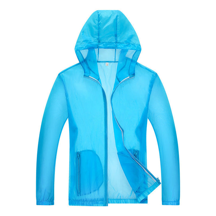 Men's ultralight rain jacket with adjustable hood area and reflective elements Hudson & Parker