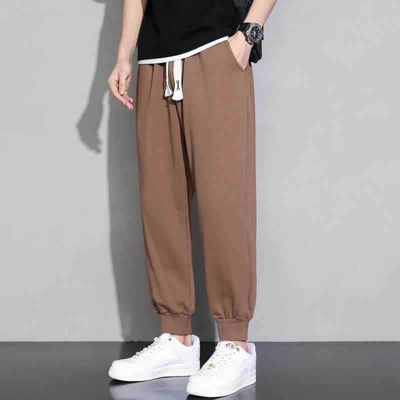 Men's Relaxed Sweatpants with Drop Crotch, Drawstring, and Ribbed Cuffs Hudson & Parker