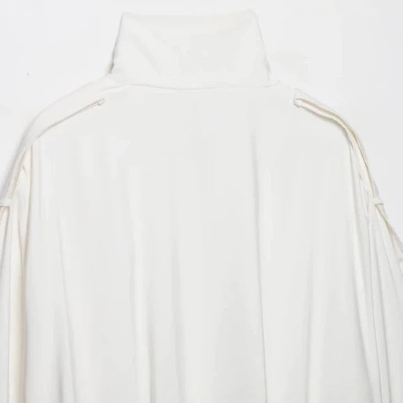 Women’s short-cut boxy blouson with high stand-up collar and dropped shoulders Hudson & Parker