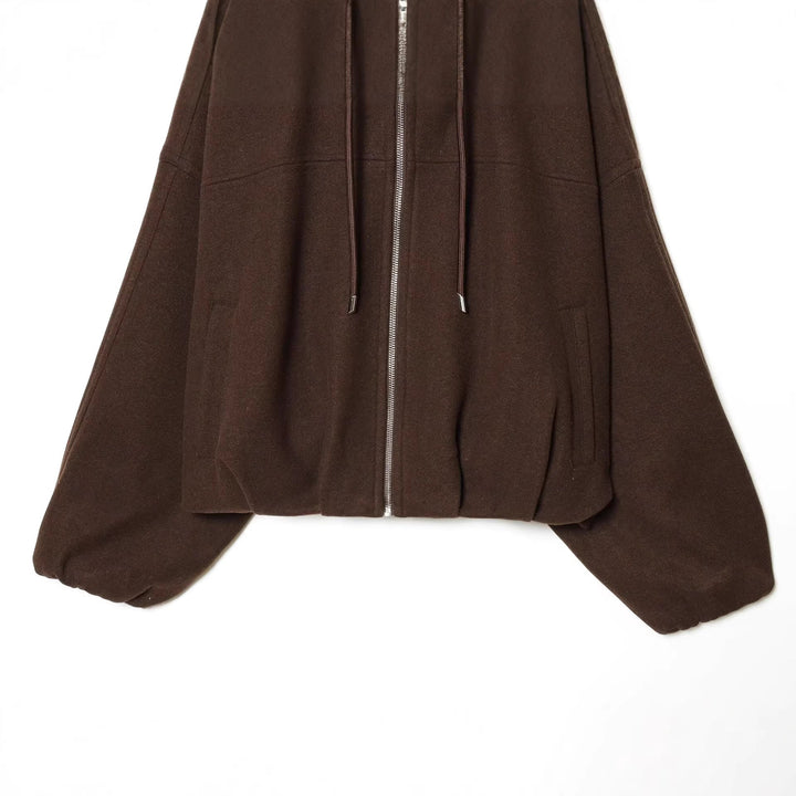 Women's Oversize Hoodie Jacket made of Blend in Boxy Cropped Cut Hudson & Parker