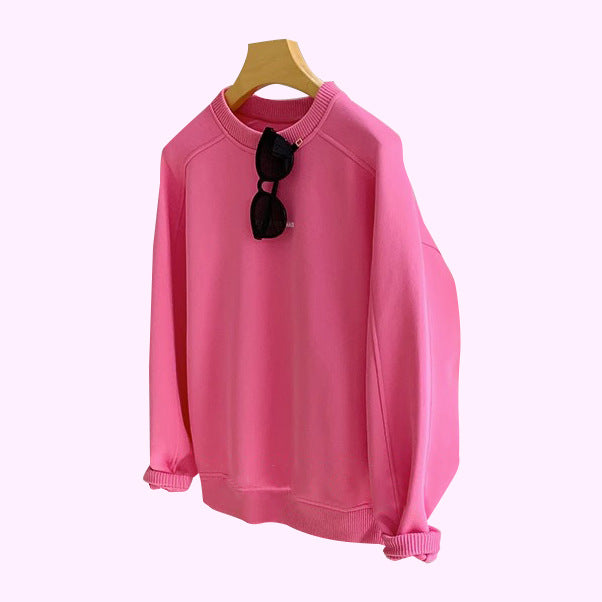 Women's oversized sweatshirt with ribbed cuffs and soft interior Hudson & Parker