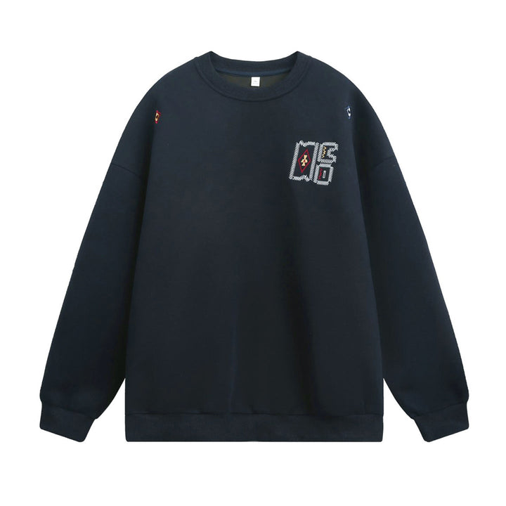 Unisex Oversized Sweatshirt with embroidered emblem and drop shoulder Hudson & Parker