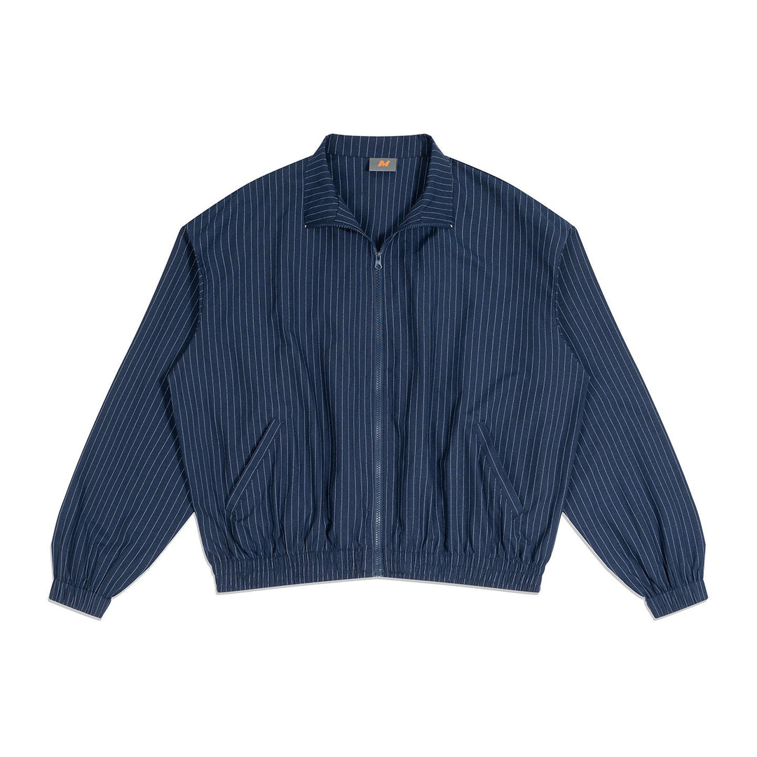 Unisex Oversized Zip Jacket made of ribbed blend with stand-up collar and elastic hem Hudson & Parker