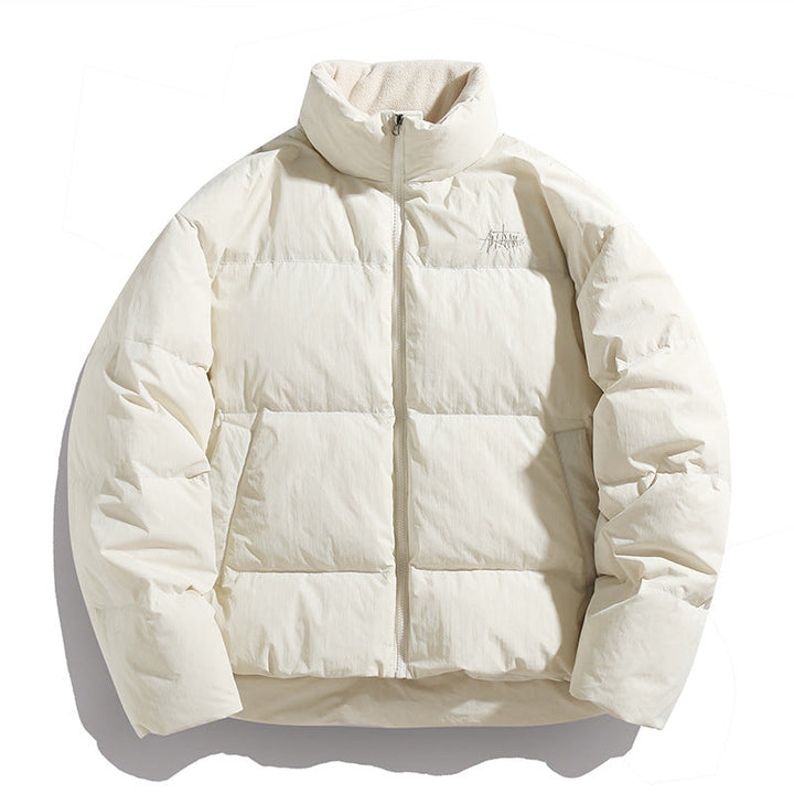 Unisex Short padded quilted jacket with high stand-up collar Hudson & Parker