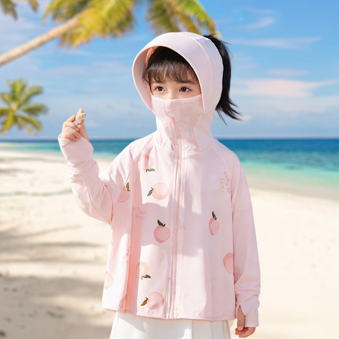 Ladies nan lightweight UV protection hoodie with integrated face mask and thumb hole Hudson & Parker