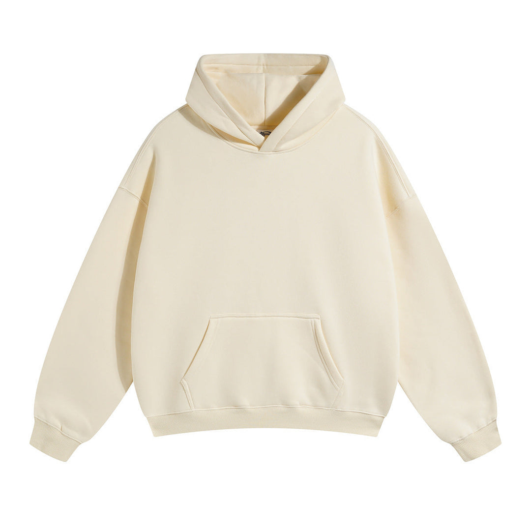 Unisex wide-cut hoodie with dropped shoulders, kangaroo pocket, and ribbed cuffs Hudson & Parker