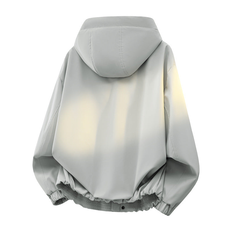 Men's Urban Tech Hoodie with weatherproof membrane, concealed zipper & elastic hem Hudson & Parker