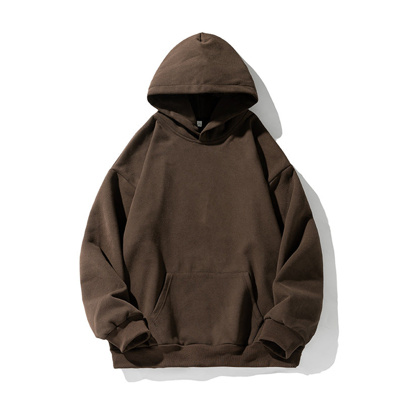 Unisex Boxy Hoodie with minimalist seam design, kangaroo pocket and extended back Hudson & Parker