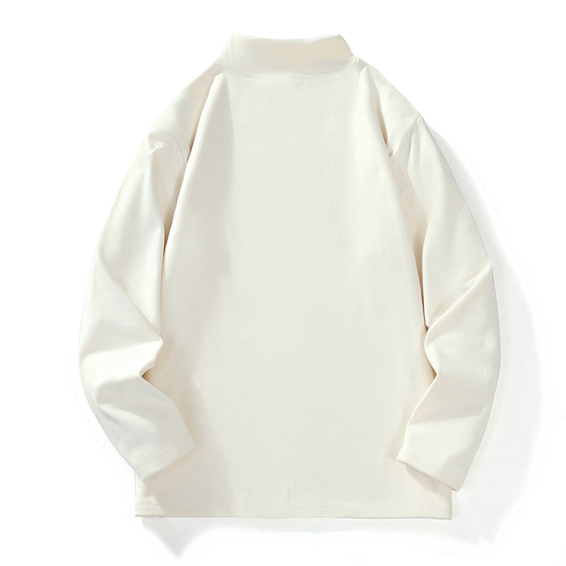 Men's Casual Oversized Mockneck Long Sleeve made of Fine Knit with Extended Cut Hudson & Parker