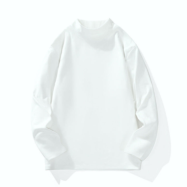 Men's Casual Oversized Mockneck Long Sleeve made of Fine Knit with Extended Cut Hudson & Parker