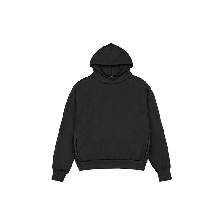 Unisex Minimalist Hoodie in Clean Look with Reinforced Collar Hudson & Parker