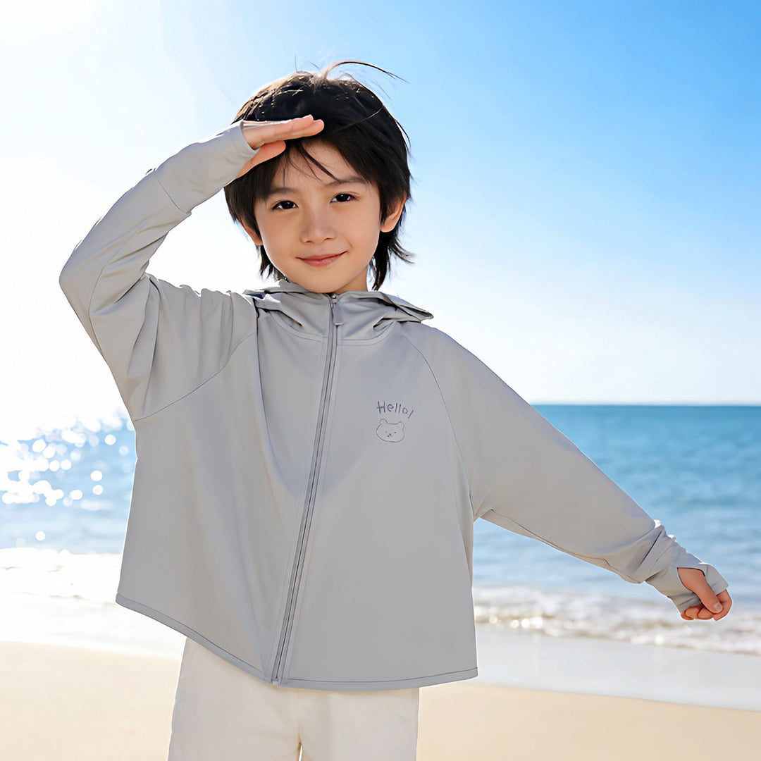 Ladies nan lightweight UV protection hoodie with integrated face mask and thumb hole Hudson & Parker