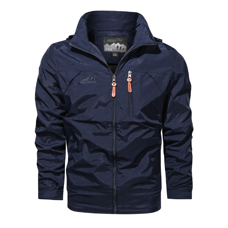 Men's lightweight outdoor jacket windbreaker with water-repellent coating and breathable mesh lining Hudson & Parker